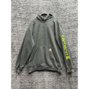 Carhartt‎ Hoodie Gray Original Fit Pullover Sweatshirt Workwear K288 Men's XXL